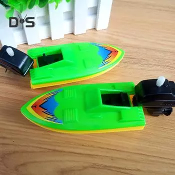 Пластиковая заводная скоростная лодка, моторная лодка, детская летняя игрушка для ванны, водных видов спорта
