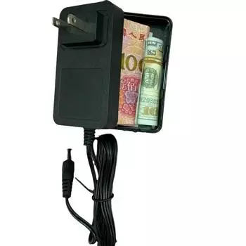 Пластиковое поддельное зарядное устройство Secret Stash It Скрытый ящик для хранения Гнездо Стиль Диверсия Мини-сейф для денег Мелкие ценности