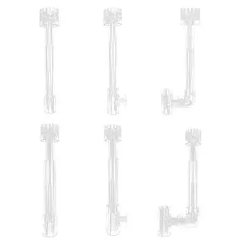 Пластиковые аквариумы Скиммер Прозрачная труба Спин Поверхностный Приток Отток Фильтр X3UC through