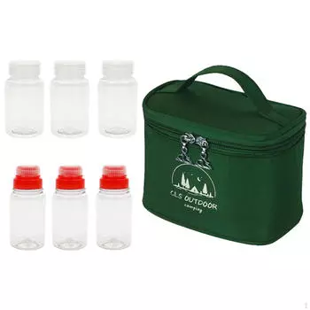 Пластиковые банки для специй из ПЭТ с крышкой, приправа для шейкера для кемпинга, пикника, кухни на открытом воздухе