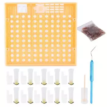 Пластиковые чашки для пчелиных ячеек Система выращивания маток Ящик для выращивания маток Клетка для маток Инструменты для пчеловодства Оборудование