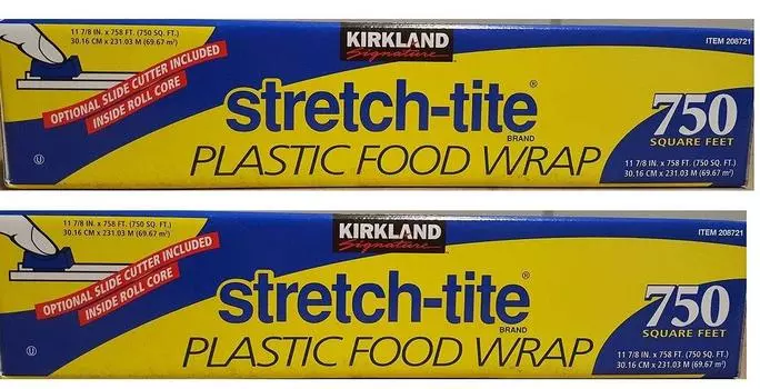 Пластиковые чехлы для капюшона Kirkland Signature Stretch Tite eXiZgc 2 шт., квадратный капюшон (750 обертываний) чистый