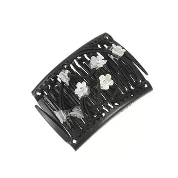 Пластиковые цветы Заколка для волос Гребень для волос Пучок Стилизующий инструмент для легкой прически с эластичным дизайном для укладки женских волос
