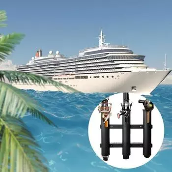 2 комплекта держателей для удочек, портативная трубка для крепления удочек на лодке, трехполюсный держатель для удочек с боковым креплением, пластиковые держатели для удочек с дистанционными трубками с винтами для лодки, 2pcs