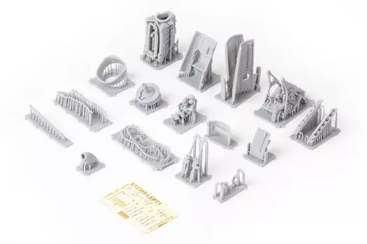 Пластиковые детали для модели двигателя Eduard Brassin Ella Factory EDU672402 1/72 Bf109G-10 (для Эдуарда) (Самолет)