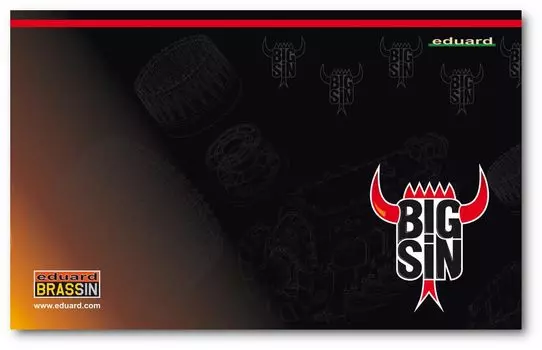 Пластиковые детали для модели Eduard Big Thin Essential Parts Set EDUSIN67228 1/72 P-51D-15+ (для Эдуарда) (Самолет)