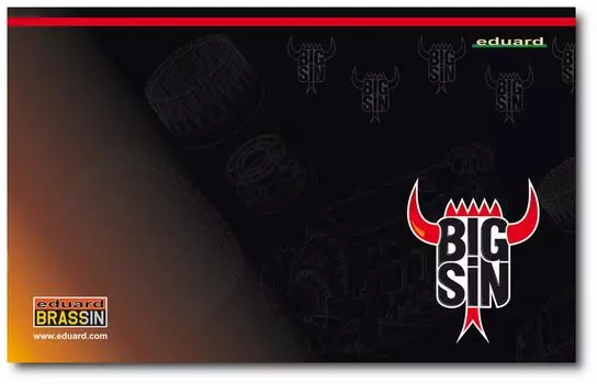 Пластиковые детали для модели Eduard Big Thin Essential Parts Set EDUSIN67227 1/72 P-51D-10 (для Эдуарда) (Самолет)