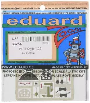 Пластиковые детали для модели Eduard Zoom Series Cadet с травлеными деталями EDU33254 1/32 PT-17 (для Родена)