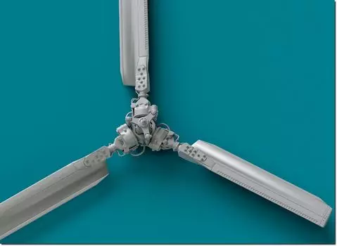 Пластиковые детали для модели хвостового винта Reskit 1/35 Mi-24 (для трубача) РСКУ35-0021