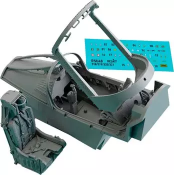 Пластиковые детали для модели Reskit Basic Edition Cockpit 3D Interior Decal 1/48 A-7D (Для Хасэгавы) РСКУ48-0319