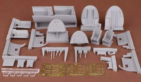Пластиковые детали для модели SBS Model Hustler and Defense Weaponer Cockpit Ejection Seat SBM48094 1/48 B-58 Bombardier/Aviator с SAC (для Revell/Monogram)