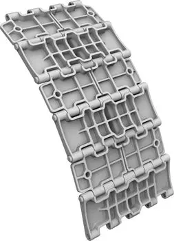 Пластиковые детали для модели танка Panzerwerk Design Waffle type two-partite moving track 1/35 T-34 ChKZ/UTZM WR35068-05