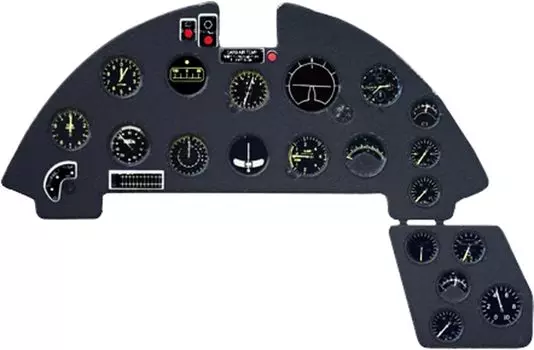 Пластиковые детали для модели Yahu Chance Vought Corsair с цветной приборной панелью YMA3216 1/32 F4U-1A (для Тамии)