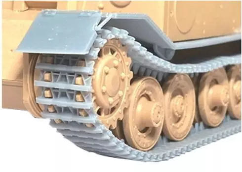 Пластиковые детали модели Chino Model Prototype с подвижной гусеницей 500 мм, масштаб 1/35 VK4501(P) СМ-095