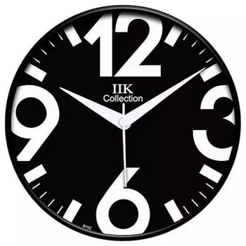 Пластиковые дизайнерские аналоговые круглые настенные часы со стеклом для дома/кухни/гостиной/спальни/офиса,