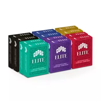 Пластиковые игральные карты Copag Elite Poker Size Jumbo Index Single Deck 100% (12 шт.)