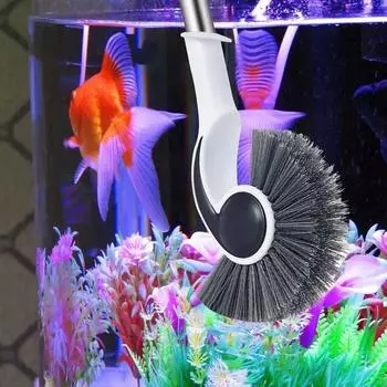 Пластиковые инструменты для чистки аквариума Длинная ручка для чистки аквариума Щетка для чистки аквариума Straight rod type