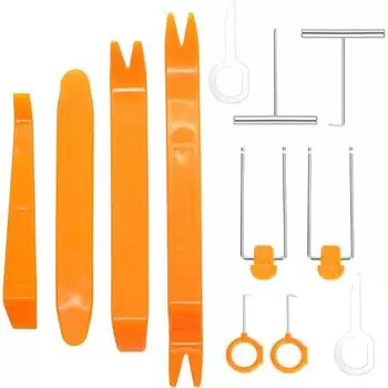 Пластиковые клинья для автомобиля, набор клиньев для обшивки автомобиля, инструмент для снятия отделки дверей, инструменты для ремонта салона автомобиля и украшения дверей 20,17.5,16,14cm оранжевый