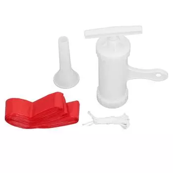 Пластиковые колбасные оболочки Несъедобные оболочки с трубками для наполнения колбас Ручные воронки для наполнения колбас L