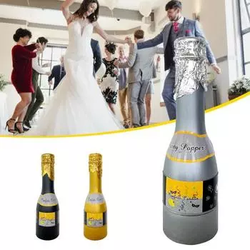 Пластиковые конфетти-пушки, многоцелевые, отличные праздничные хлопушки для вечеринок на день рождения серебряный