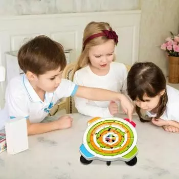 Пластиковые круглые мячи Игры Rich Path Puzzle Maze Board Toys Настольная игра Lab Game для детей 1set