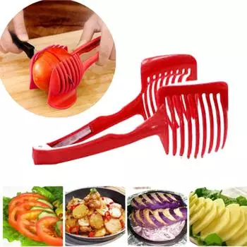 Пластиковые кухонные инструменты, нож для измельчения картофеля, помидоров, лимона, нож, инструмент чёрный