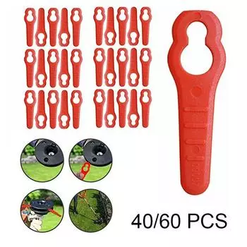 Пластиковые лезвия 40/60 подходят для Sovereine длиной 70 мм MEH29 MEH929 (900w) Газонокосилка 20PCS красный