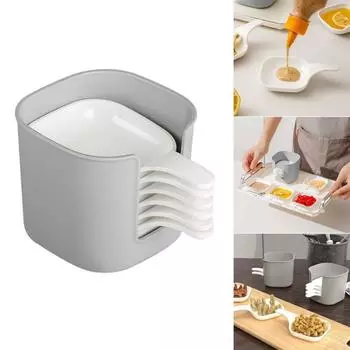 Пластиковые миски для макания Маленькие миски для макания Белые миски для макания