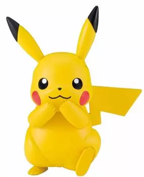 Пластиковые модели Pokemon BANDAI SPIRITS, коллекция 41. Избранная серия. Пластиковая модель Пикачу с цветовой кодировкой.