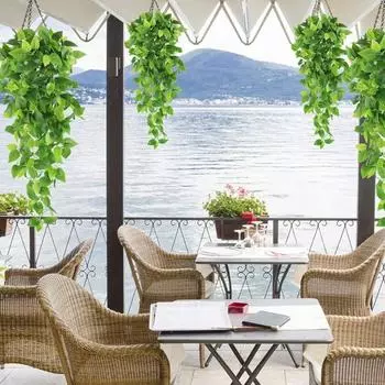Пластиковые Моделирование Растений Яркие Творческие Искусственные Лозы Листья Ротанга