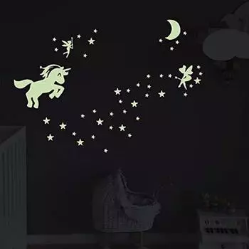 Пластиковые наклейки на стену безопасны, легко наносятся, ПВХ светятся в темноте, наклейки на стену со звездами для домашнего декора
