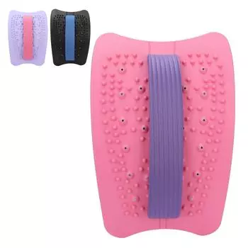 Пластиковые носилки для нижней части спины, регулируемые носилки для поясничной поддержки, устройство для растяжки поясницы PinkishPurple