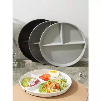 Пластиковые обеденные тарелки круглые разделенные тарелки пригодные для использования в микроволновой печи десерт фруктовый салат сервировочный поднос кухонная посуда поднос для еды