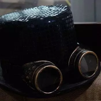 Пластиковые очки в стиле стимпанк, карнавальные костюмы, реквизит, готические солнцезащитные очки, очки для косплея Silver-Style A