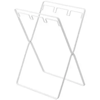 Пластиковые пакеты Yamazaki Jitsugyo 5714, 3 ряда, подставка для мусорных мешков объемом 45 л, цвет белый, приблизительно. Ш38XГ29XВ54см (При использовании) Башня сортировки мусорных баков подставка для пластиковых пакетов