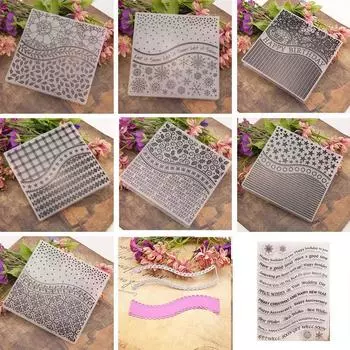 Пластиковые папки с тиснением для DIY Скрапбукинг Бумага для изготовления карточек украшения поставки