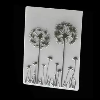 Пластиковые папки с тиснением в виде цветка одуванчика, трафарет для DIY, скрапбукинг, альбом, рамка, шаблон, декор, художественная ветка растения