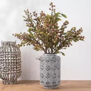 Пластиковые поддельные фруктовые растения Яркие практические хорошие визуальные эффекты моделирования ягод