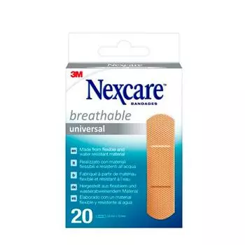 Пластиковые полоски Nexcare 20 штук 19x76 мм