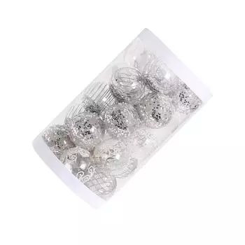 Пластиковые праздничные украшения для елки, блестящие рождественские шары, широкое применение