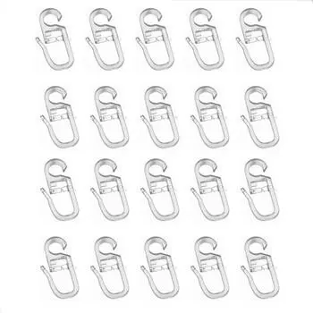 Пластиковые прочные шторы, фиксирующие специальные аксессуары для штор, настенное кольцо, крючки для штор, скользящий крючок белый