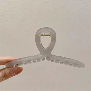 Пластиковые прозрачные заколки для волос большого размера, модные женские заколки для волос, женские аксессуары для волос, головные уборы, заколки для волос с хвостиком, головные уборы 11CM