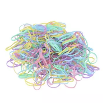 Пластиковые резинки для волос, красочные толстые эластичные ленты для волос для маленьких девочек, детская укладка волос