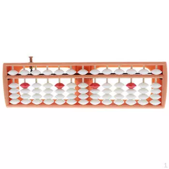 Пластиковые счеты, 13 цифр, белые бусины, подсчет, пособие для обучения математике