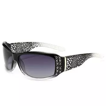 Пластиковые солнцезащитные очки Polaroid UV400, женские элитные брендовые сексуальные очки с кристаллами, модные женские очки в стиле ретро, поляризационные солнцезащитные очки для вождения