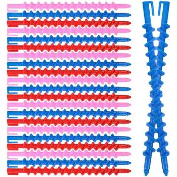 Пластиковые стержни для завивки волос Длинные спиральные стержни для завивки волос Парикмахерские укладки Бигуди для завивки волос Инструмент для салона красоты своими руками