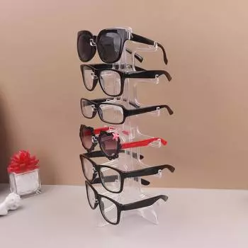 Пластиковые стойки для солнцезащитных очков, держатели для очков, подставка для очков, держатель для хранения, полка для очков, домашний органайзер, компактная полка чистый