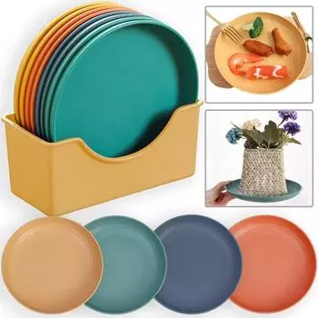 Пластиковые столовые тарелки Тарелка для фруктов Тарелка для вертелов Подставка для торта Миска Поднос для салата Посуда Кухонные принадлежности