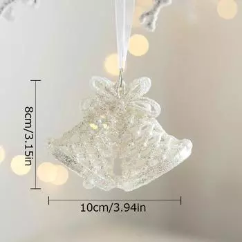 Пластиковые сверкающие блестящие снежинки украшения Рождественский блестящий кулон Рождественская елка висит