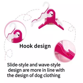 Пластиковые вешалки для одежды для собак, детские вешалки для домашних животных 18CM белый